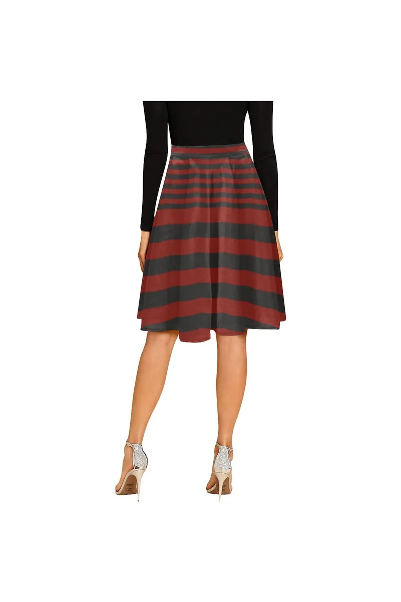 striped D15 BELT-Recovered-Recovered Melete Pleated Midi Skirt (Model D15)