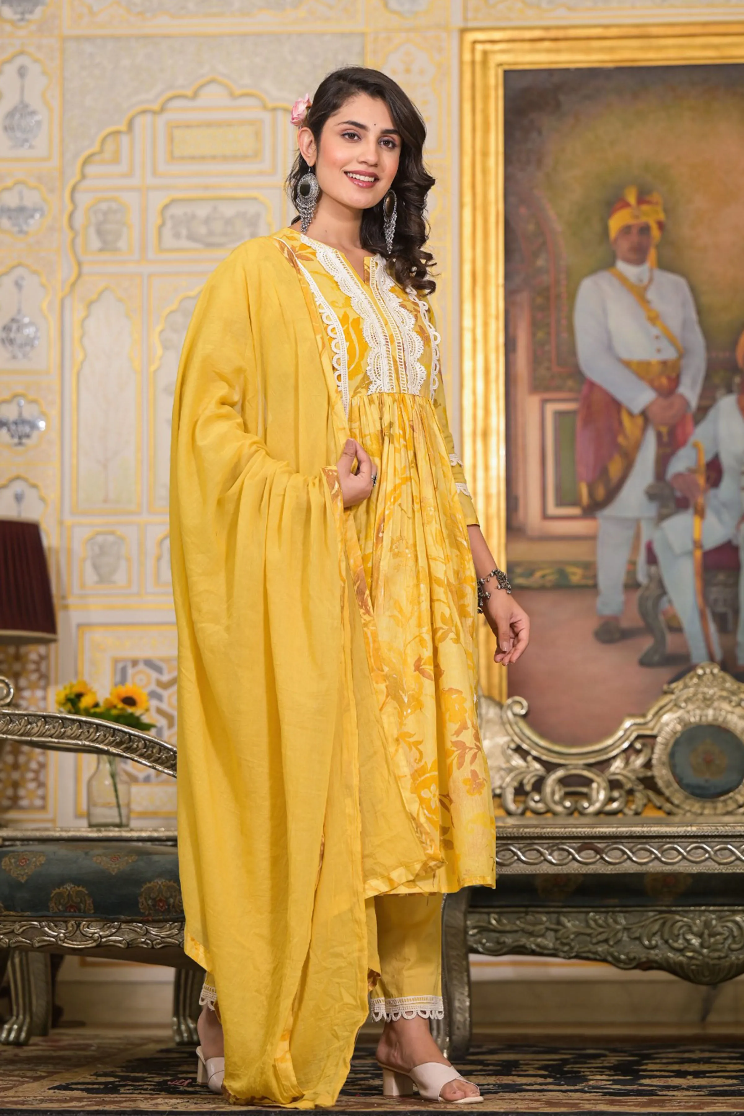 Sunshine Petals Nyra Anarkali Set