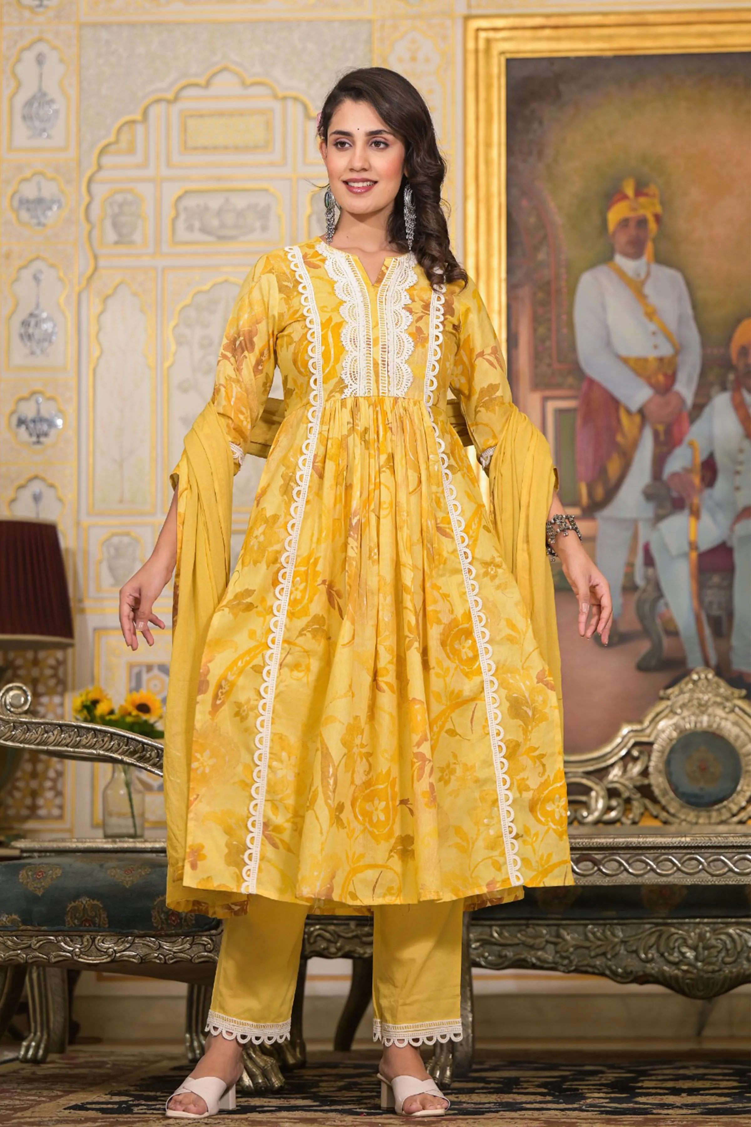 Sunshine Petals Nyra Anarkali Set