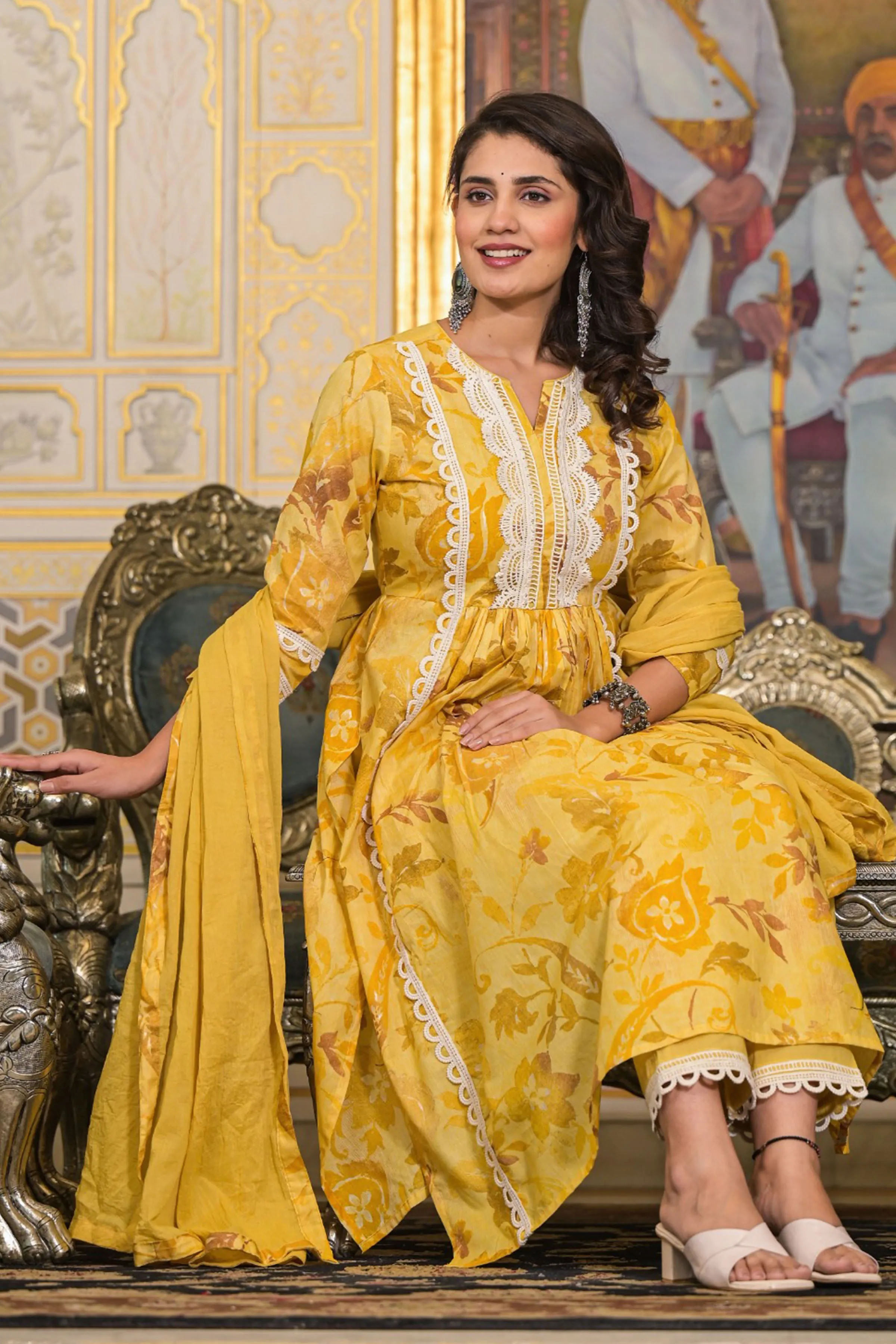 Sunshine Petals Nyra Anarkali Set