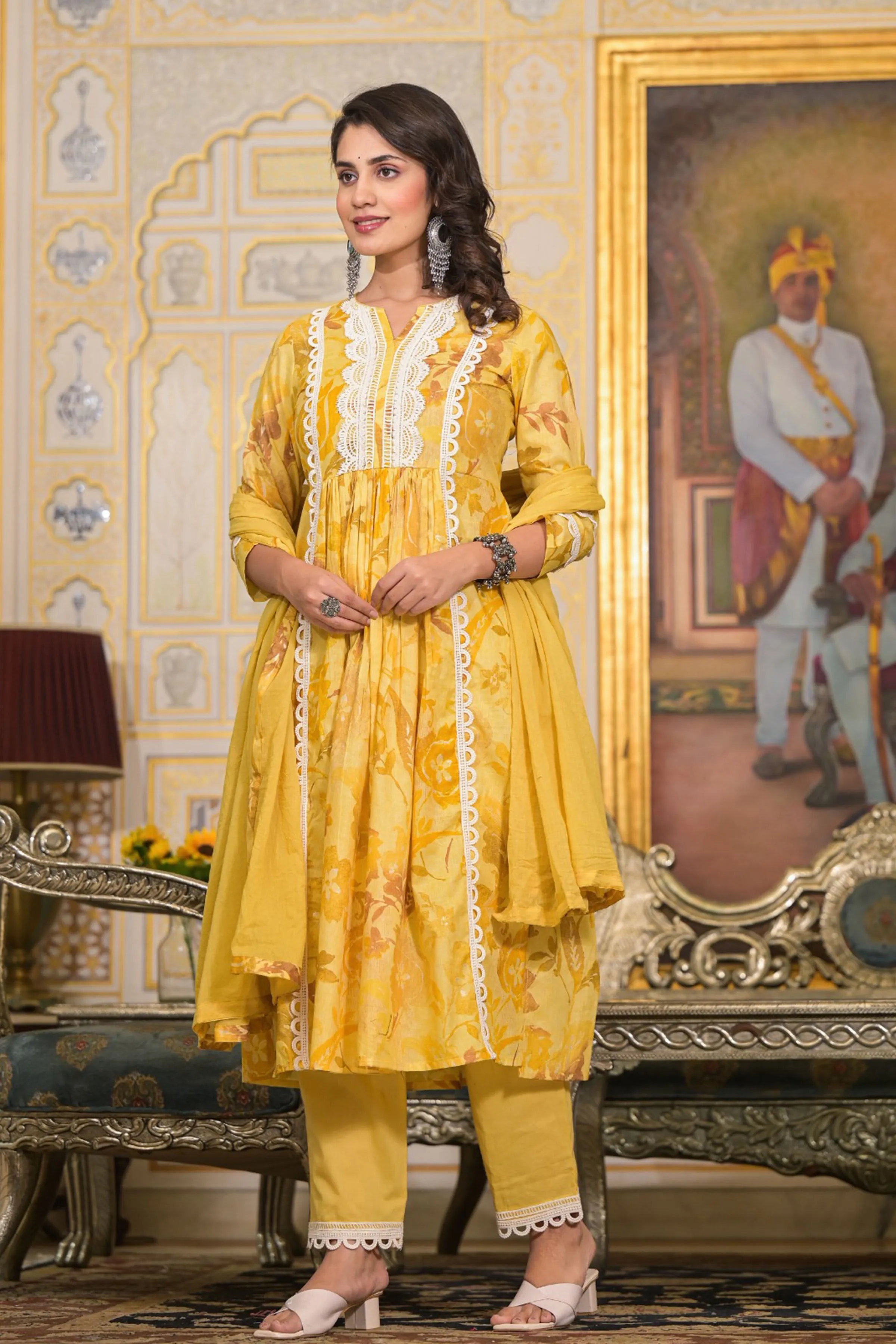 Sunshine Petals Nyra Anarkali Set