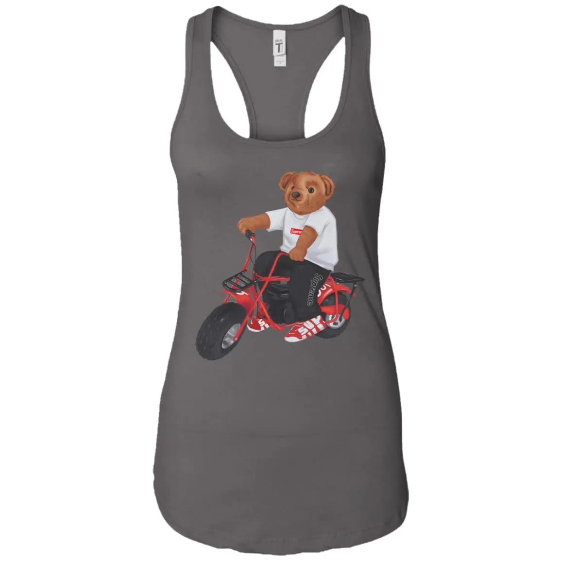 Supreme Bear Moto T-shirt Women Tank Top