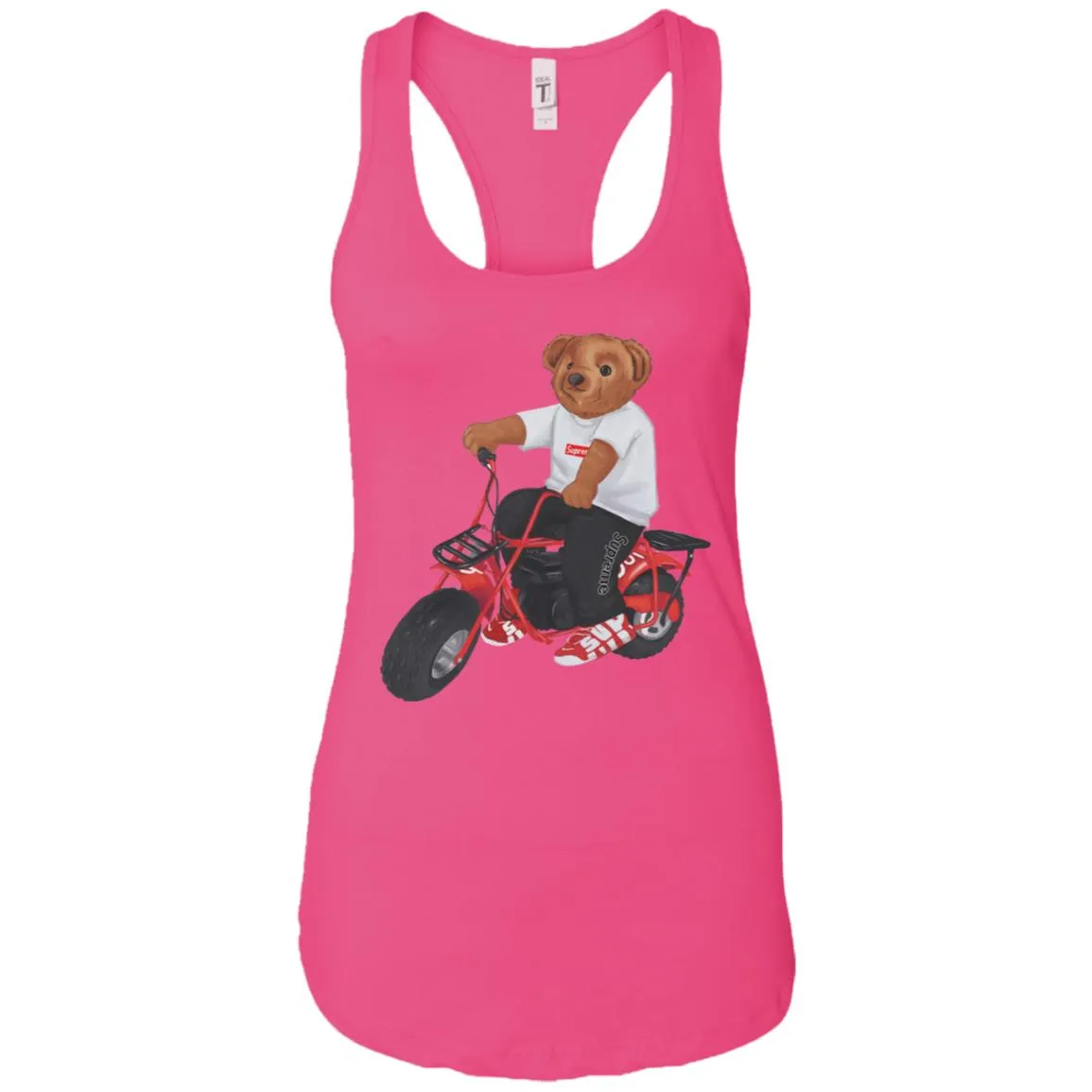 Supreme Bear Moto T-shirt Women Tank Top