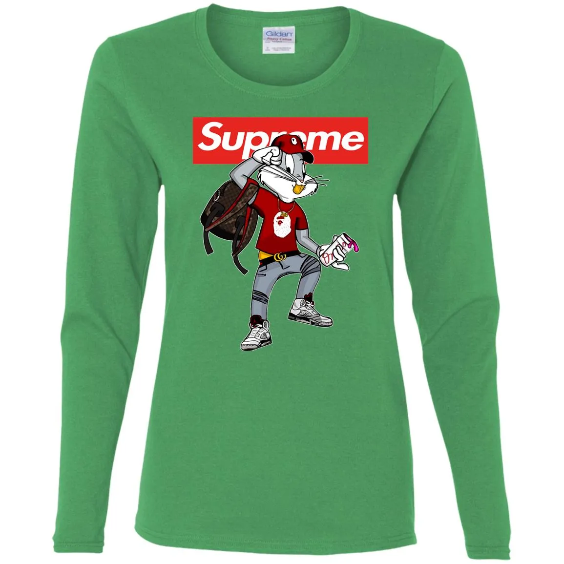 Supreme Rabbit Shirt Women Long Sleeve Shirt