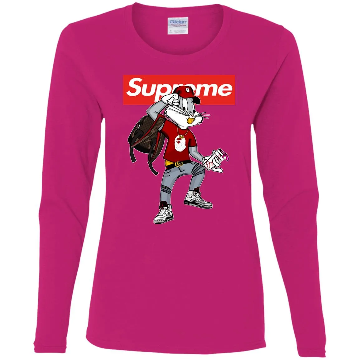 Supreme Rabbit Shirt Women Long Sleeve Shirt