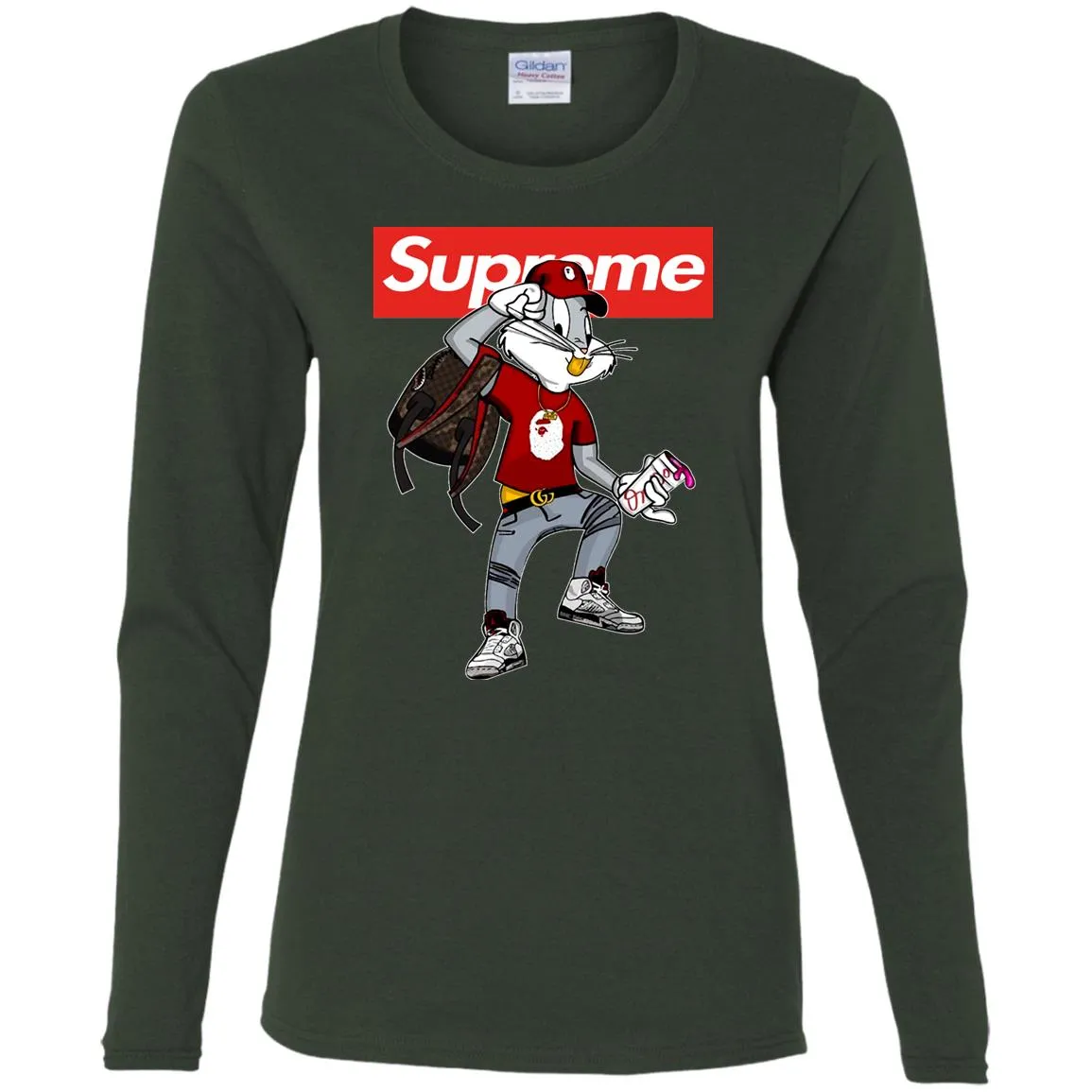 Supreme Rabbit Shirt Women Long Sleeve Shirt