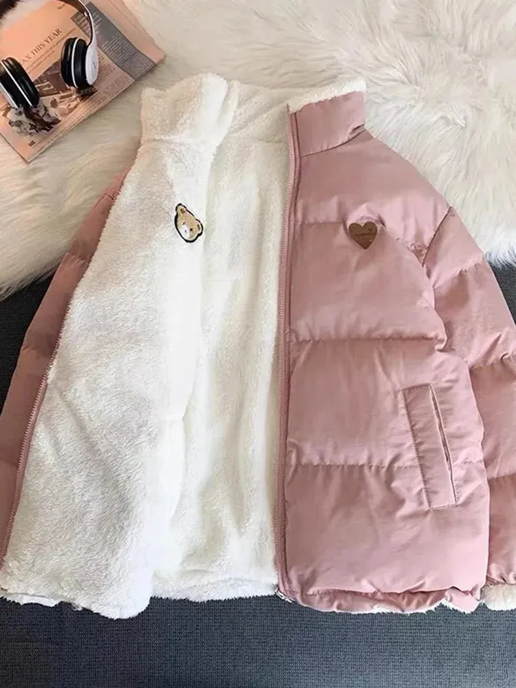 Teddy Bear Love Double Sided Coat