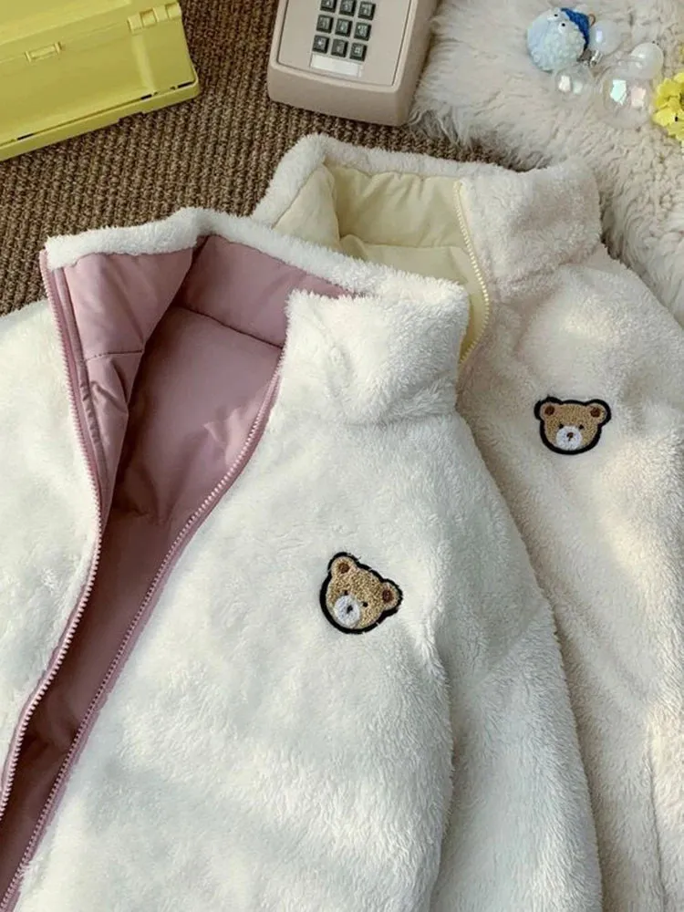 Teddy Bear Love Double Sided Coat