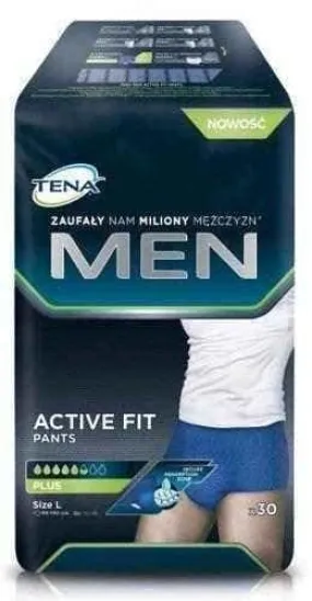 TENA Men Active Fit Pants Plus size L x 30 pieces