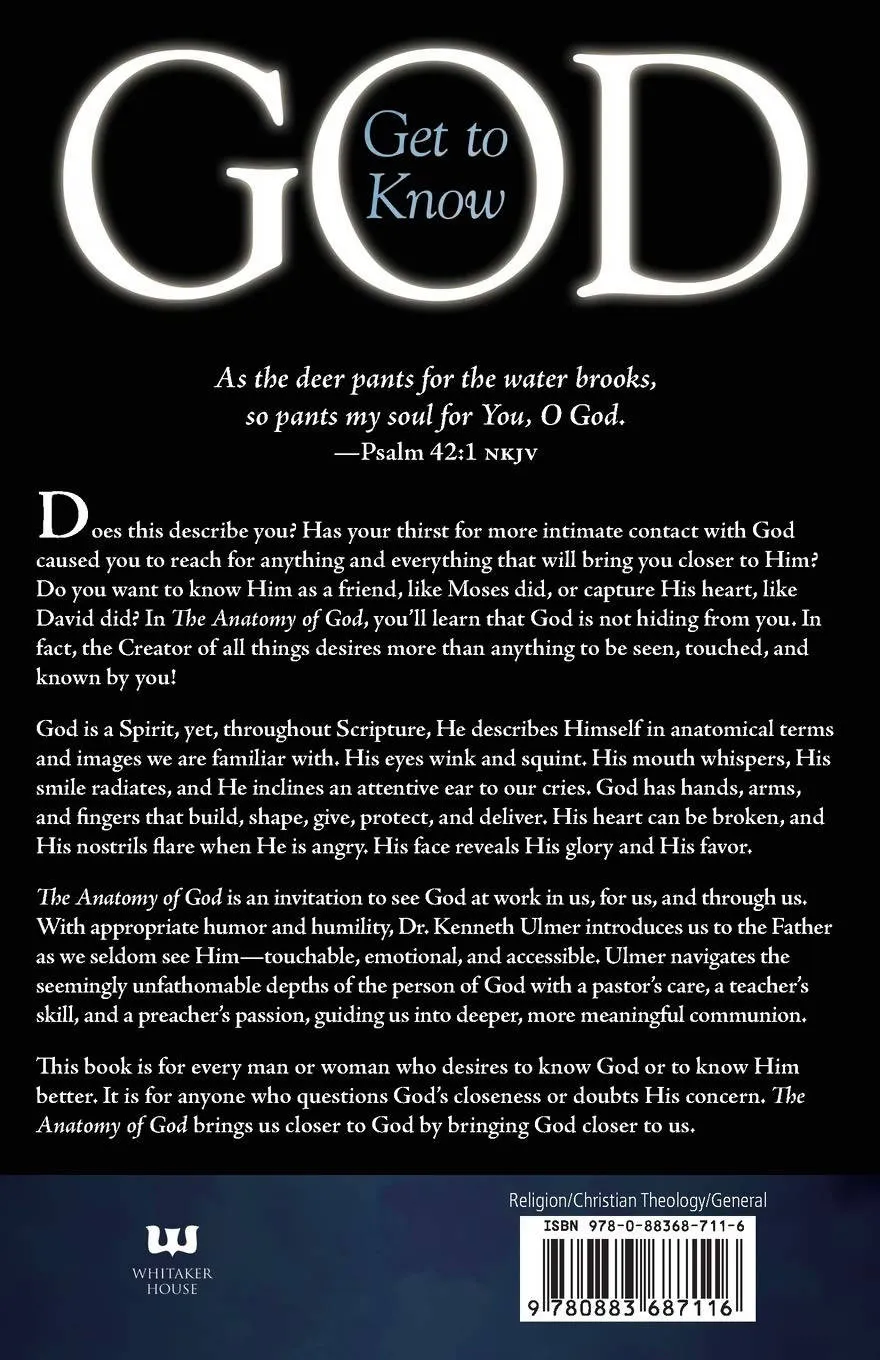 The Anatomy of God: Knowing God For Who He Really Is, Kenneth C Ulmer Dr