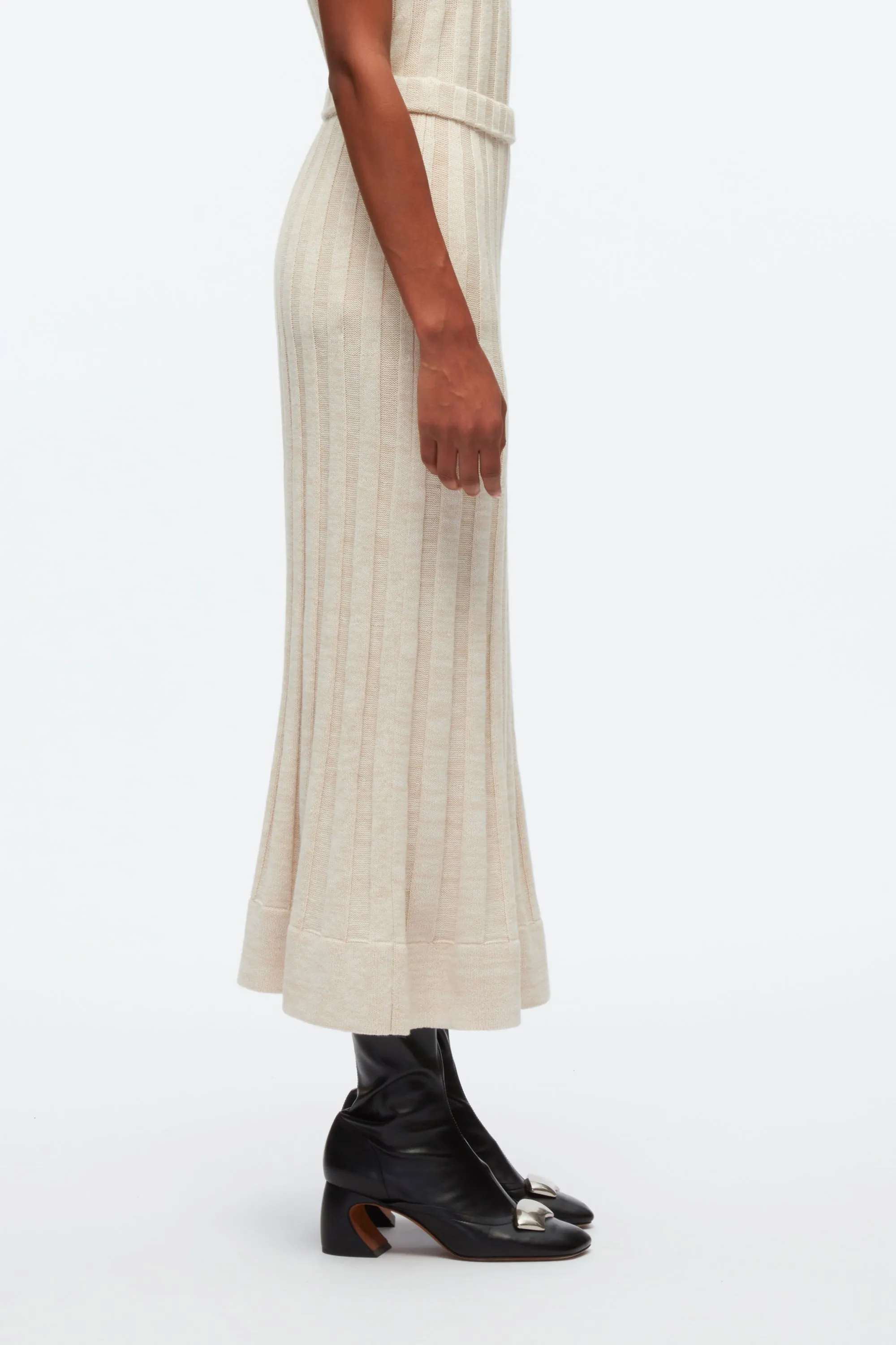 Travelling Rib Midi Skirt