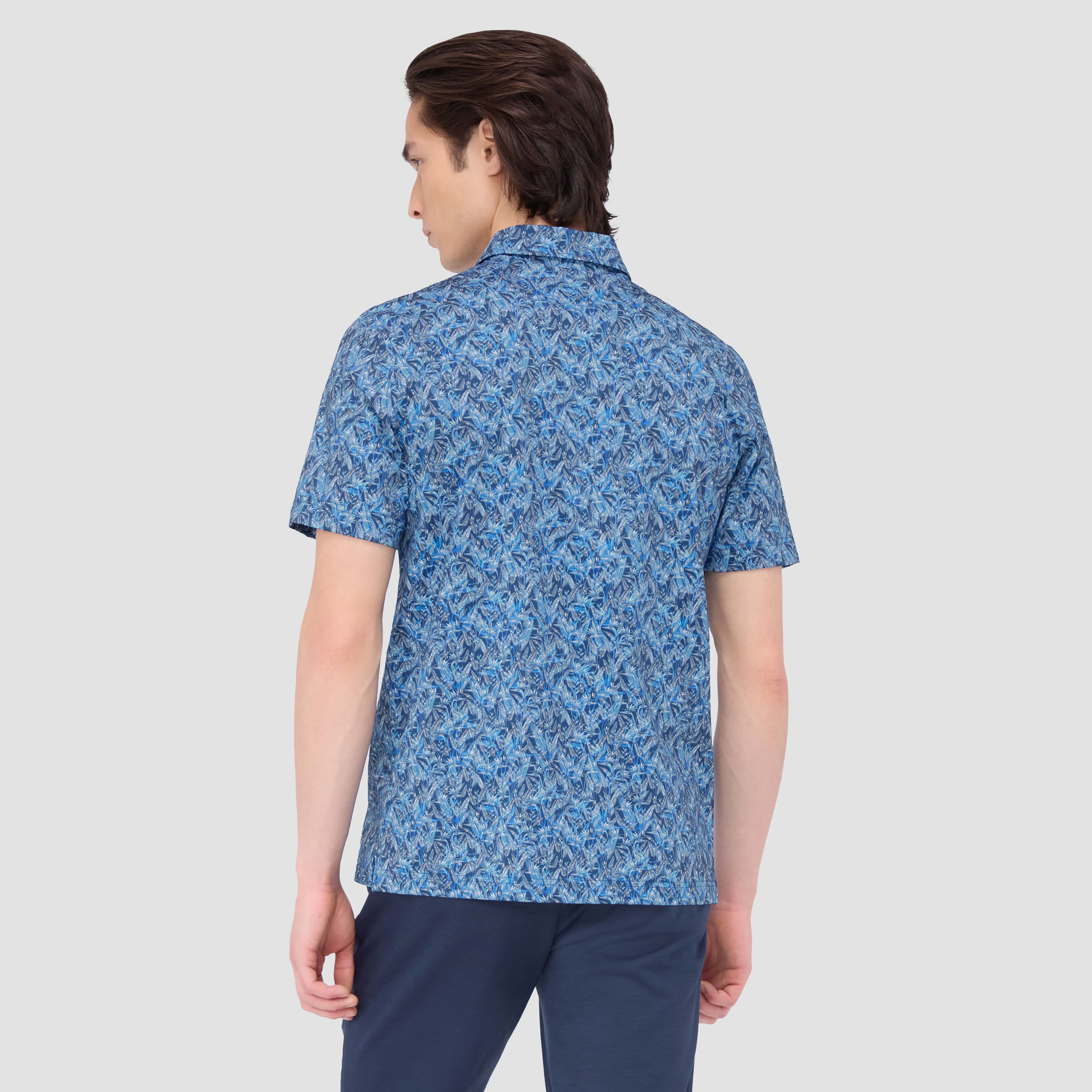 Vincent Double Sided Floral/Mesh OoohCotton Polo