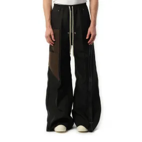 Wide Bela Pants in Black/Brown