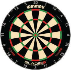 Winmau Blade 6 Triple Core Dartboard with Blade 6 Surround Plus Free Darts