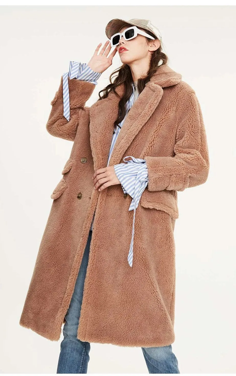 Winter Teddy Bear Long Warm Coat