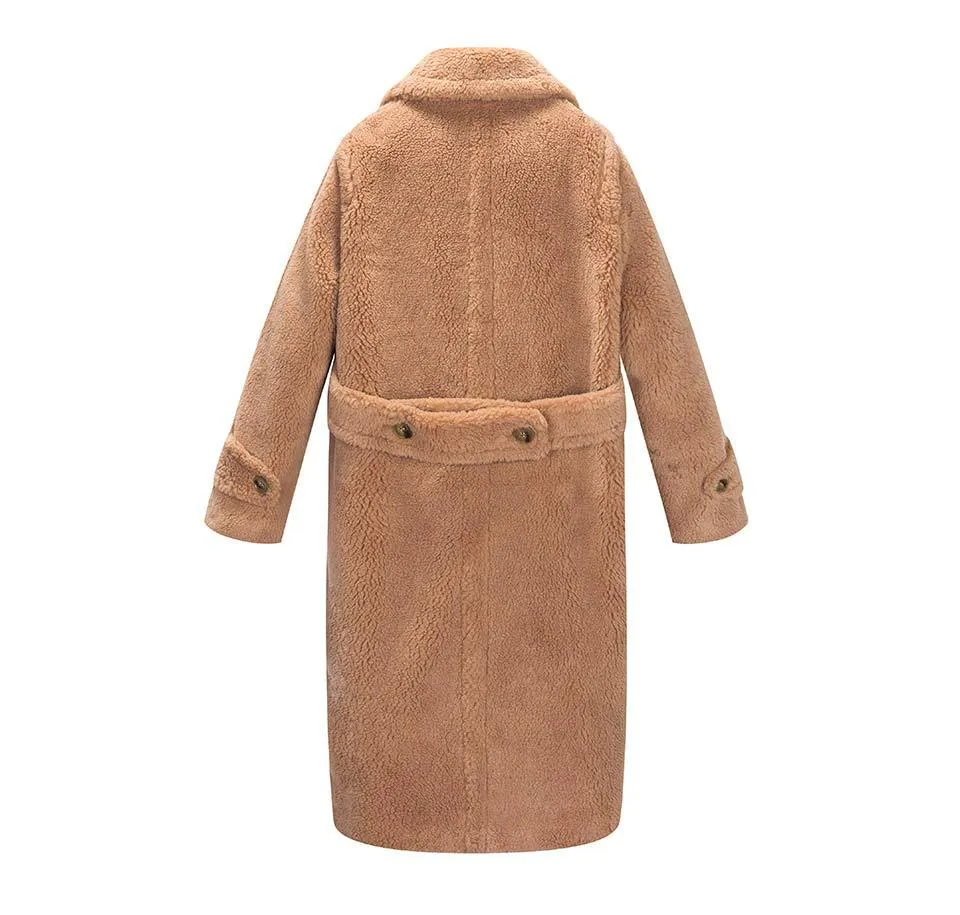 Winter Teddy Bear Long Warm Coat