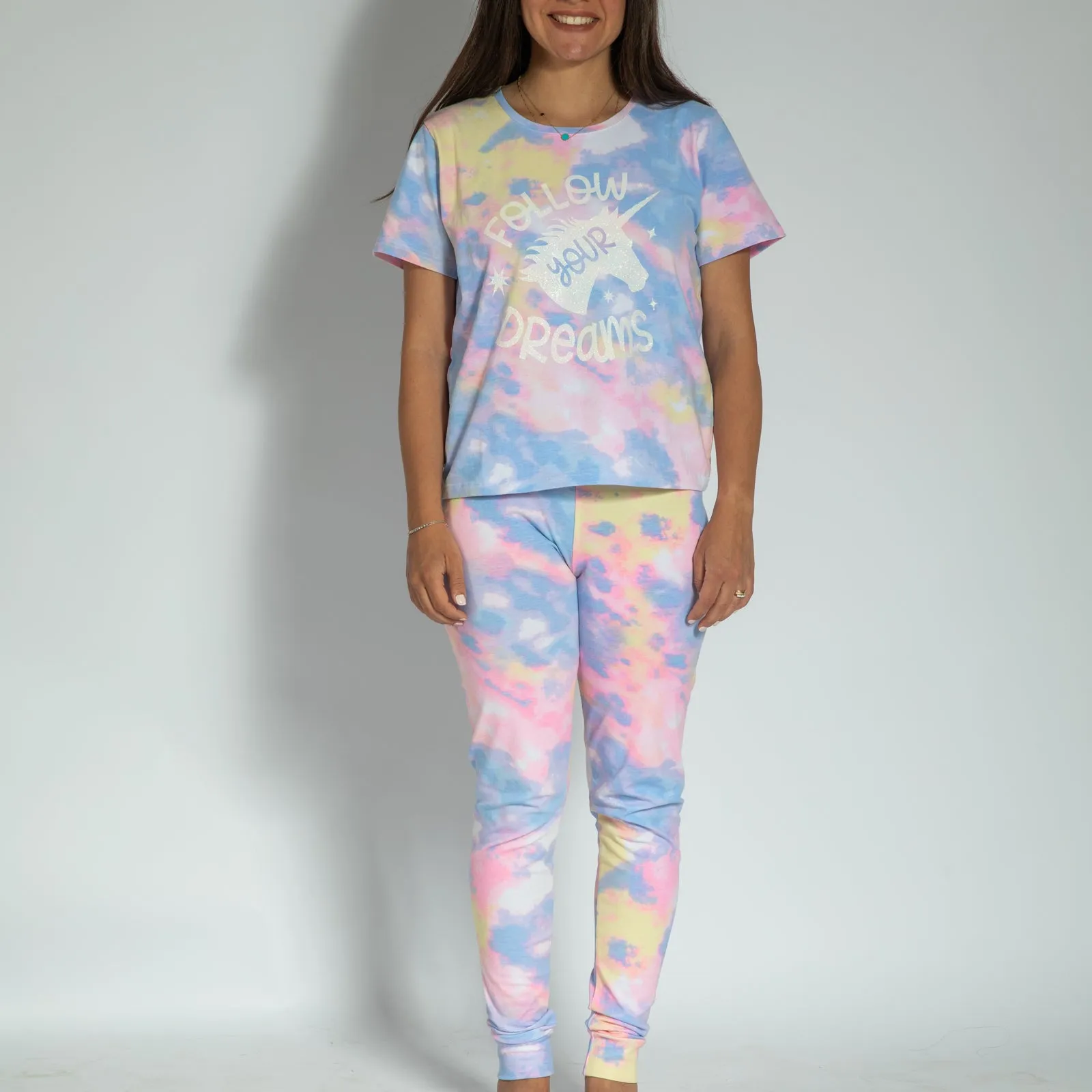 Women Unicorn Tie Dye pants set