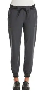 Womens Full Waistband Jogger Pant by Maevn (Regular) XXS-3XL / Pewter