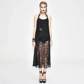 Women's Grunge Net Over Skirt