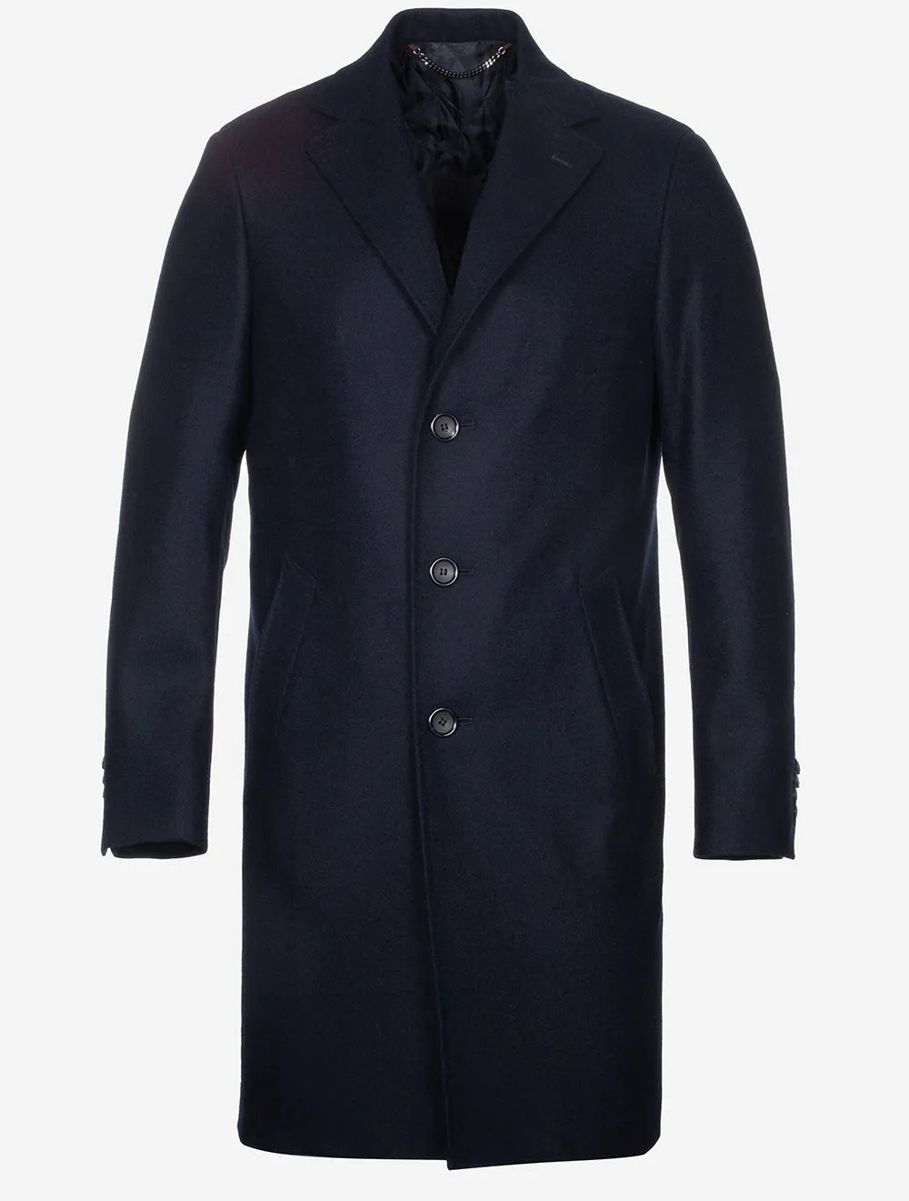 Wool Overcoat Navy