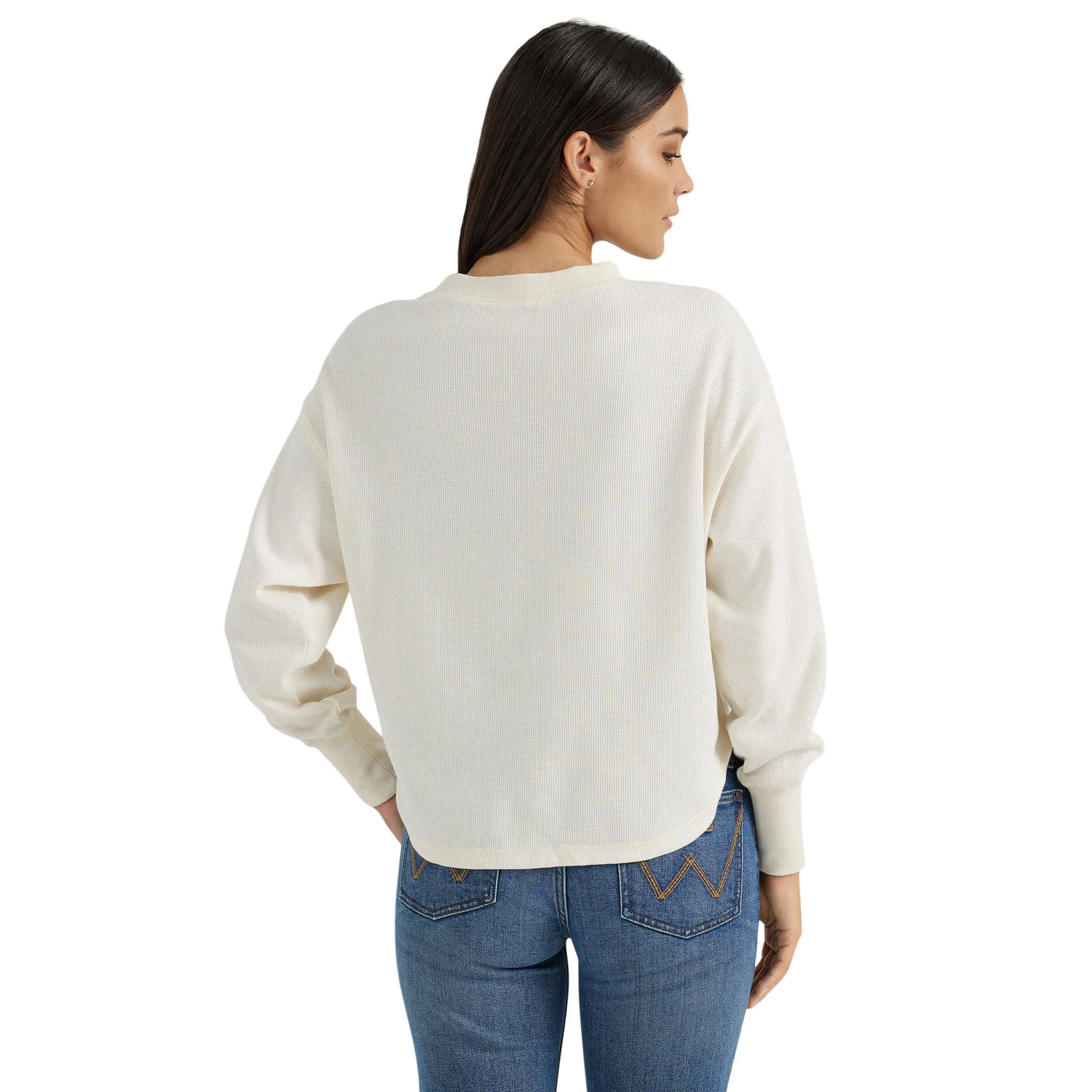 Wrangler Women's White Buck Thermal Shirt