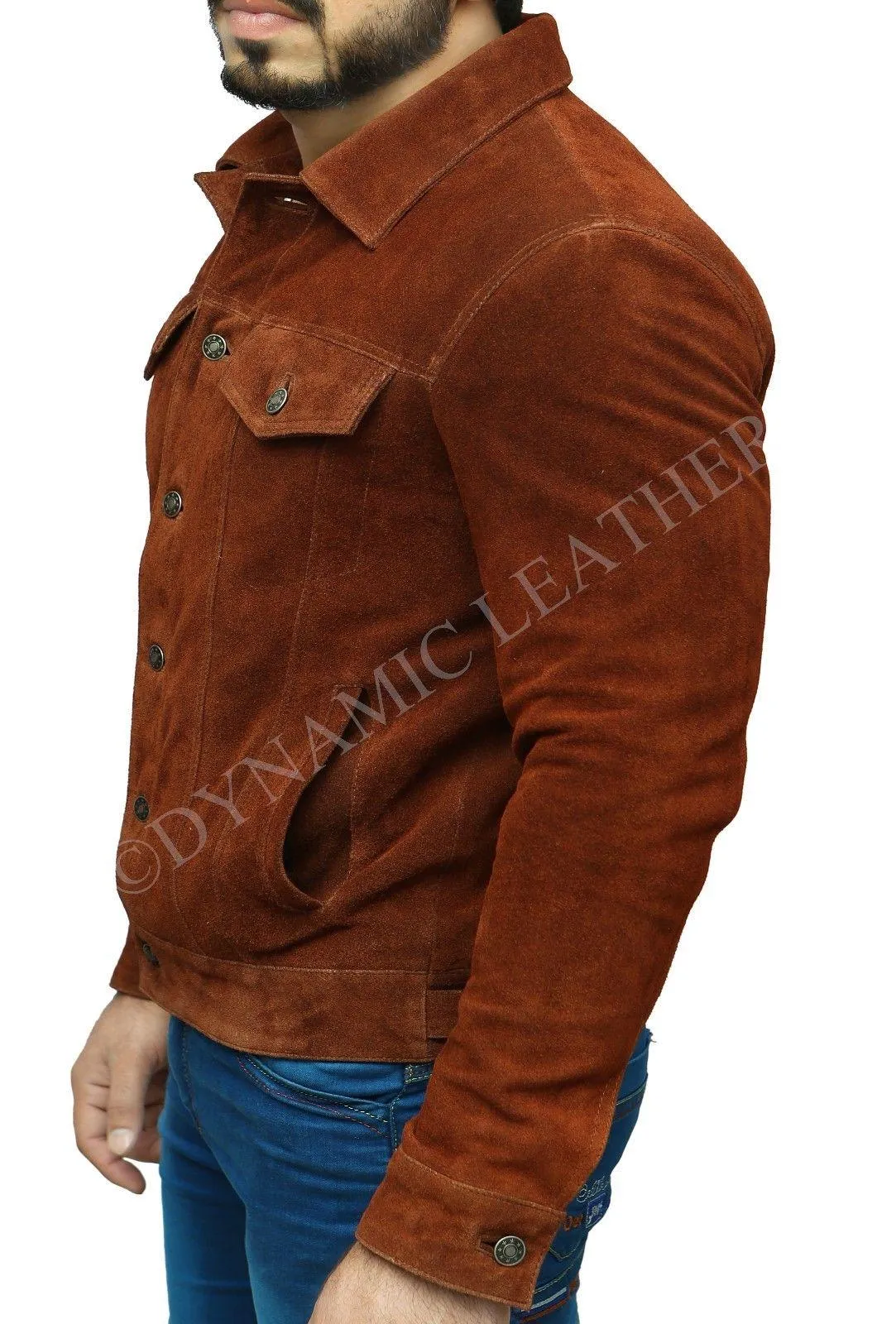 X-Men 2017 Logan Wolverine Hugh Jackman Brown Real Suede Leather Jacket